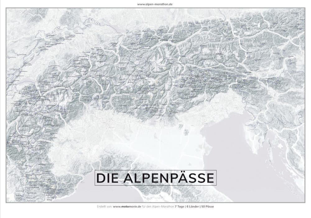 Alpine Passes Map