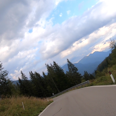 Passo Duran – from Longarone up to 1605 metres.