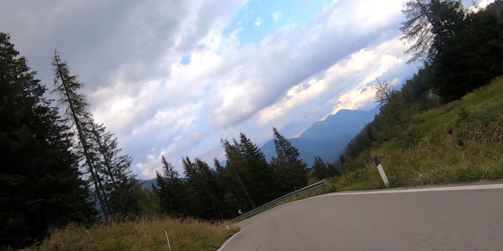 Passo Duran – from Longarone up to 1605 metres.