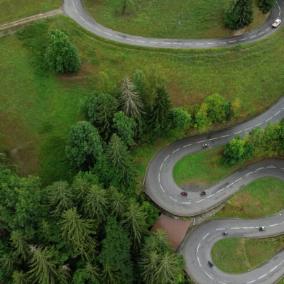 Ascent to the Col des Saisies – the start of the Route des Grandes Alpes