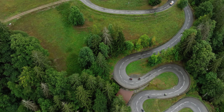 Ascent to the Col des Saisies – the start of the Route des Grandes Alpes